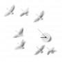 Flying Birds Clock - Migratory Birds c shape